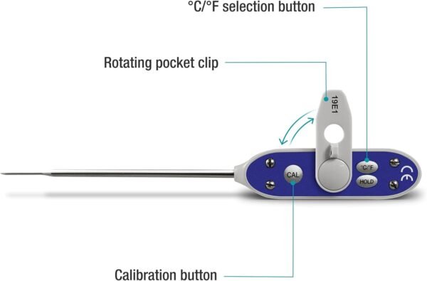 Termómetro de Sonda de Aguja de Calibración Automática: DeltatrakEssentials 11063 FlashCheck - Imagen 2