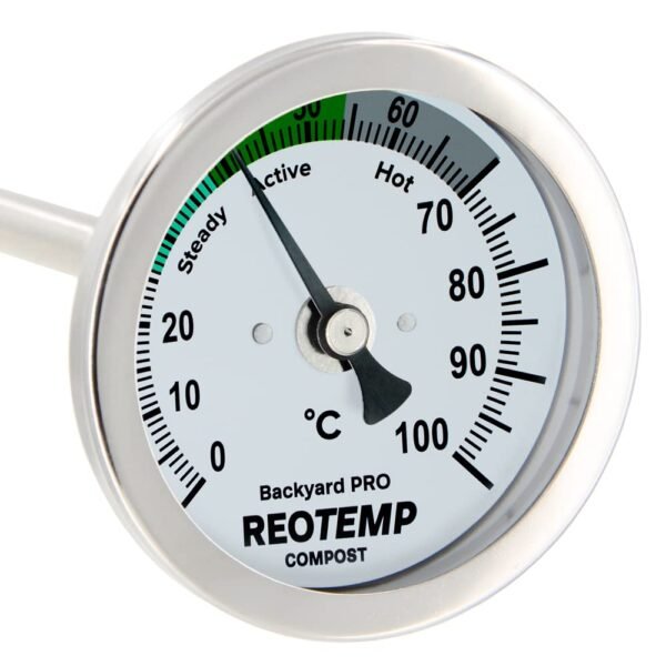 Reotemp Termómetro de Compostaje Profesional Celsius Backyard de 36 Pulgadas