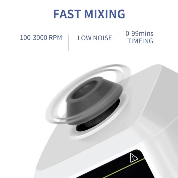 Innovative Lab Vortex Mixer: 100-3000RPM with LCD Display and Touch Functionality - Imagen 3