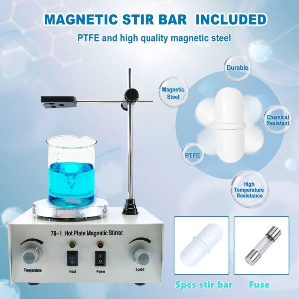 Agitador Magnético de 33.8 fl oz: Versatilidad y Eficiencia en Su Laboratorio - Imagen 4