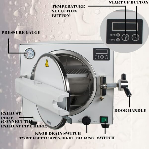 Actualización de Autoclave de Vapor de 18L con Control de Chip - Imagen 4