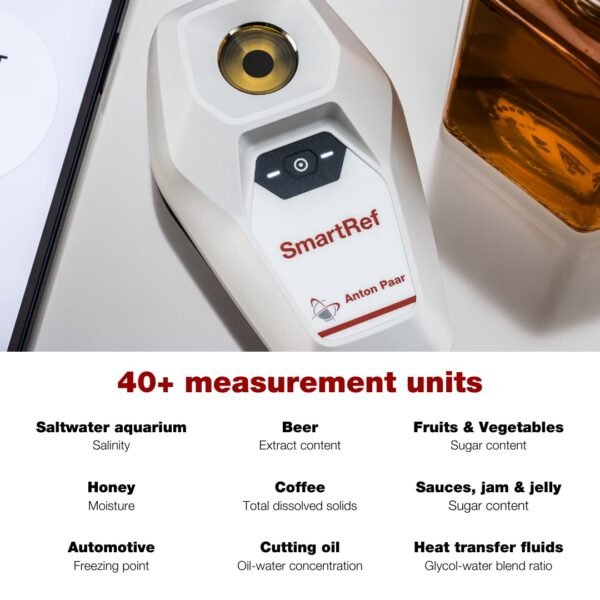 Refractómetro digital SmartRef de Anton Paar: medidor de Brix y mosto de alta precisión para la elaboración de cerveza, vinificación y fermentación - Imagen 4